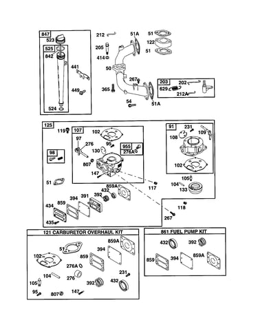 Carburetor/overhaul kit