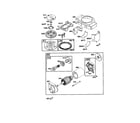 Craftsman 917271843 motor-starter/housing-blower diagram