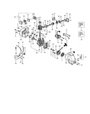 Crankshaft/crankcase/fan housing