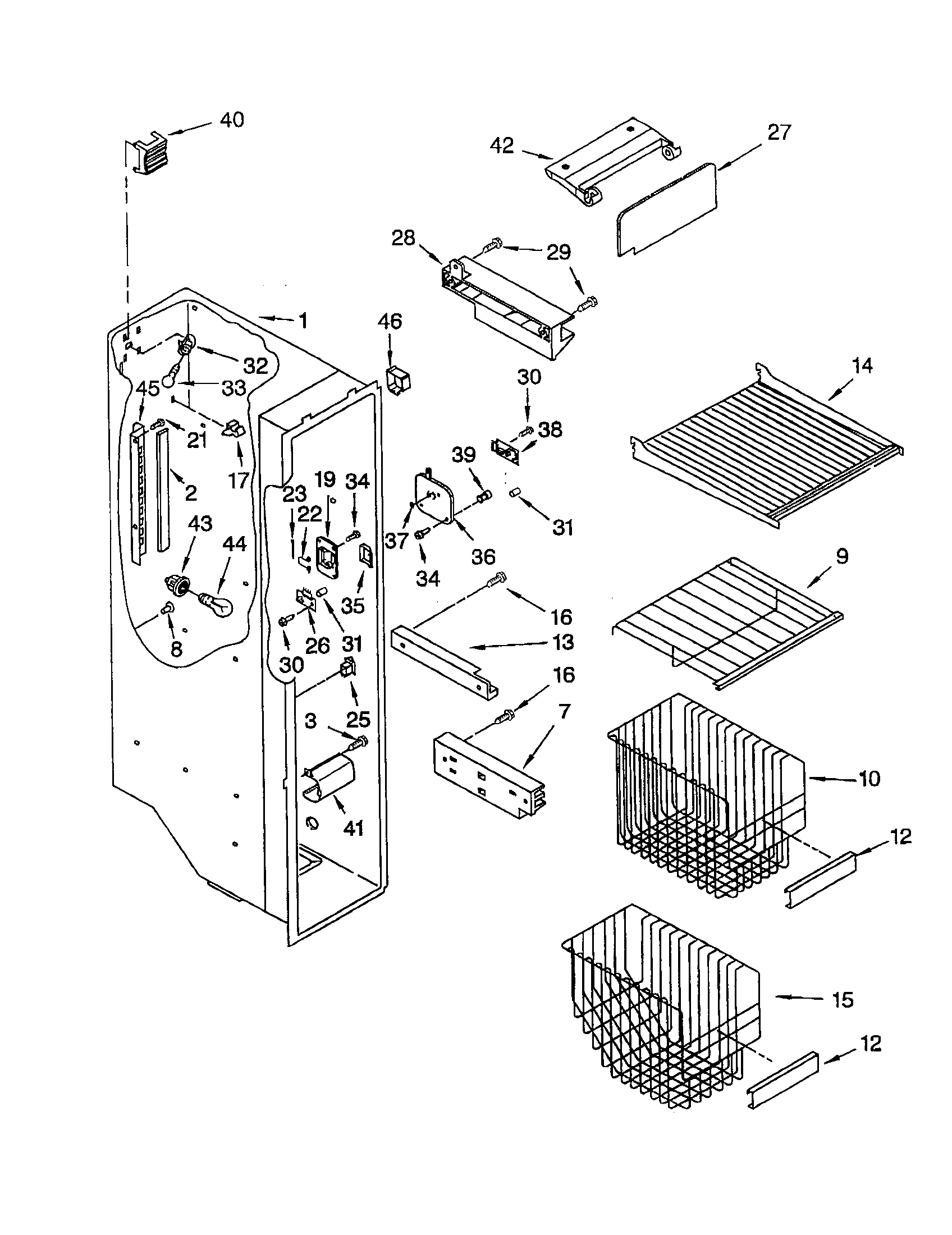 Freezer liner