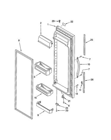 Refrigerator door