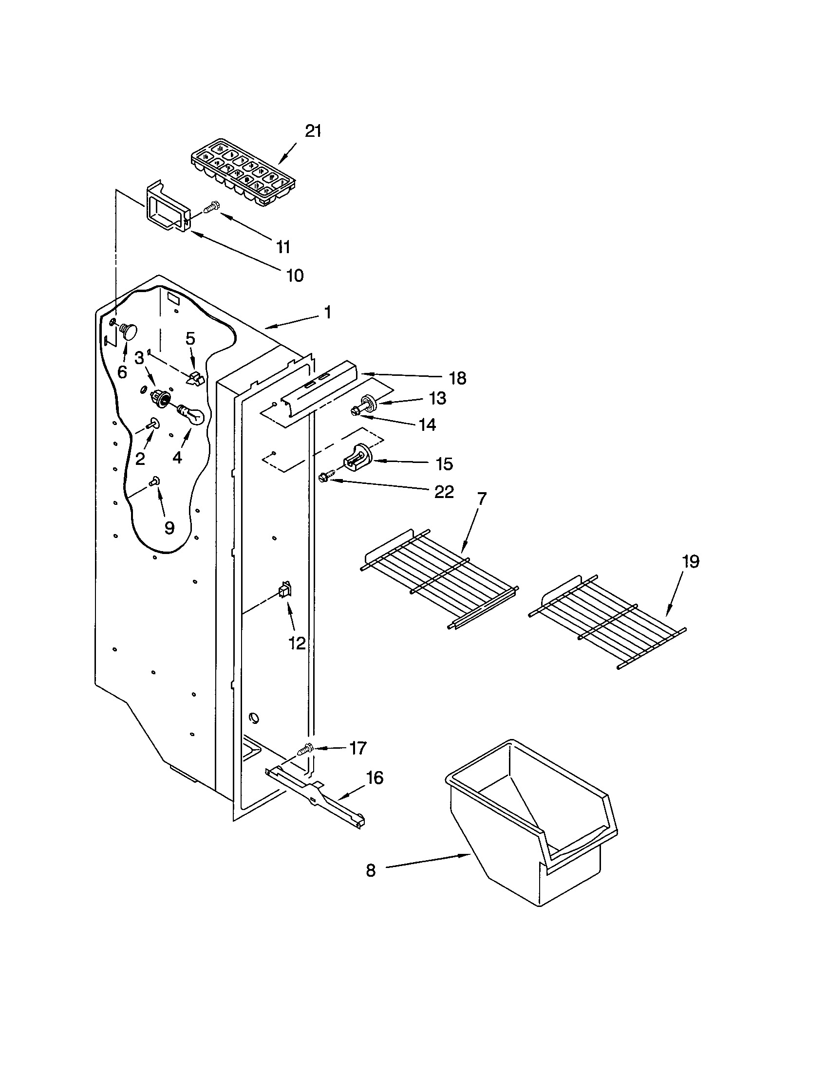 Freezer liner