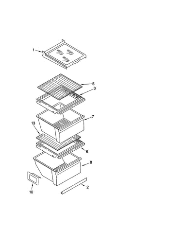 Refrigerator shelf