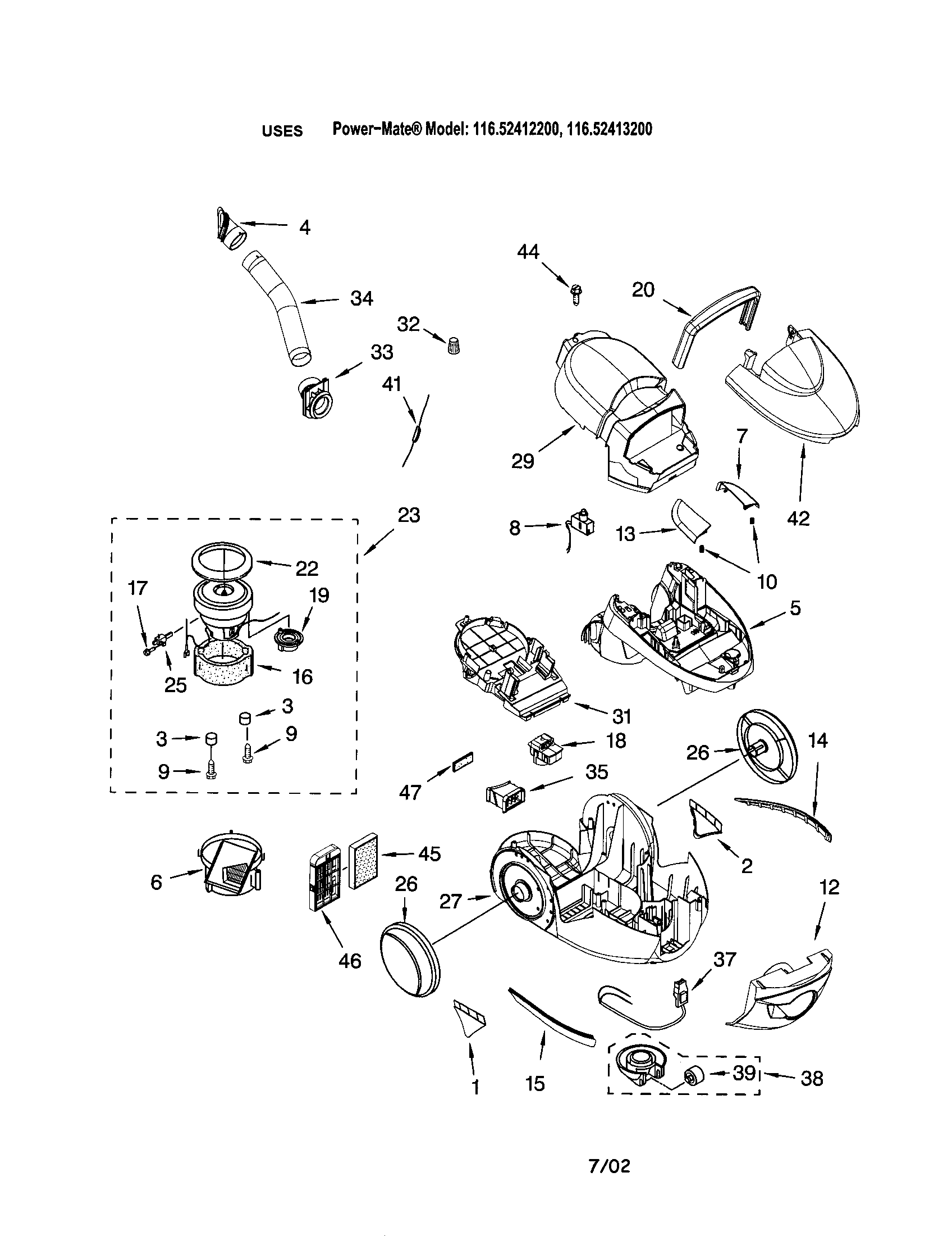 COVER/BASE UNIT/MOTOR FAN