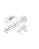 Belt pulley/crank rod