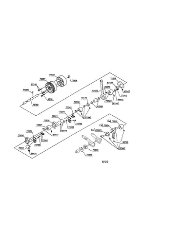 Belt pulley/crank rod