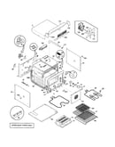 Cavity/elements upper oven