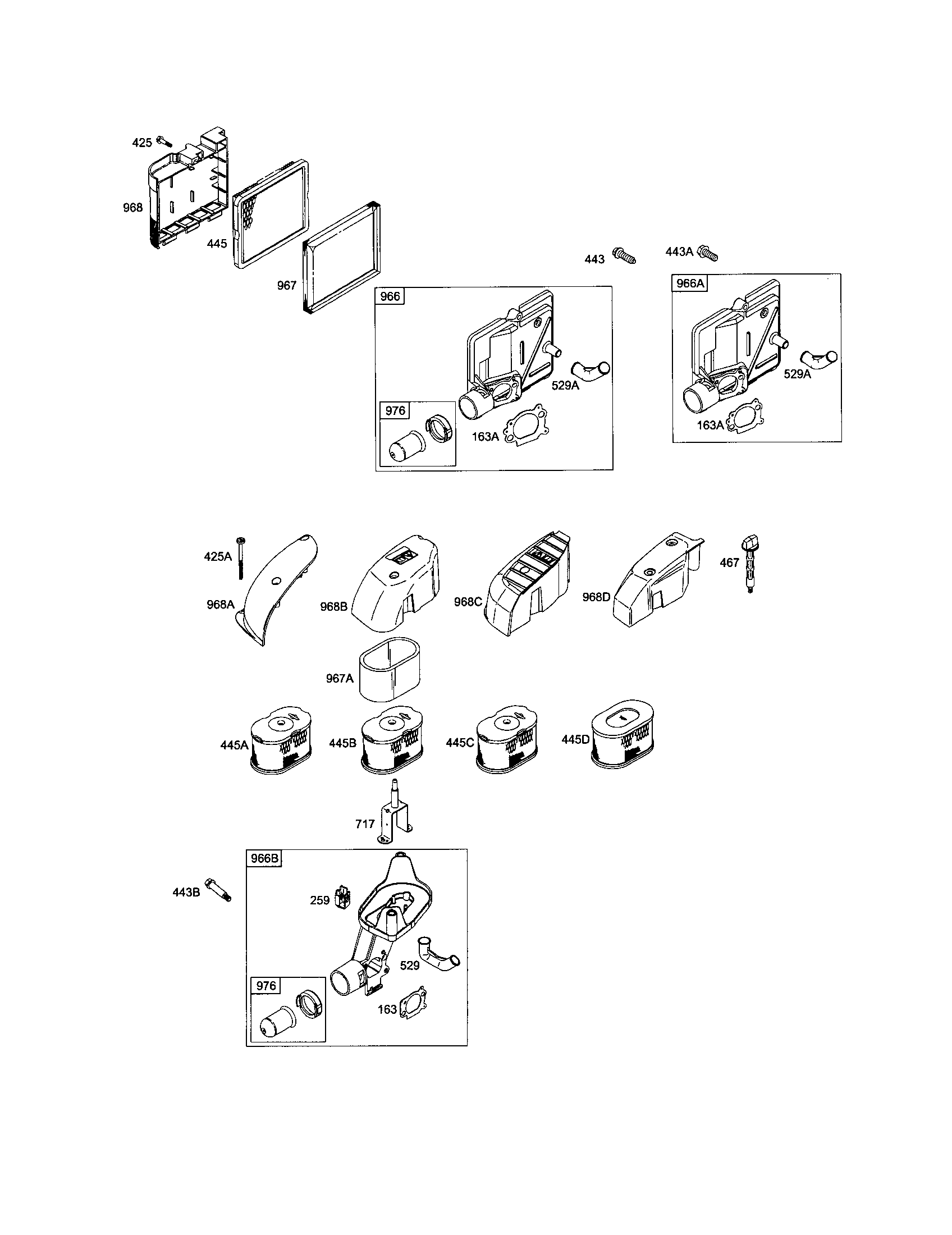 Base-air cleaner and cover