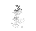 Frigidaire FGF379WECL top/drawer diagram