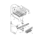 Kenmore 66516714000 upper dishrack and water feed diagram