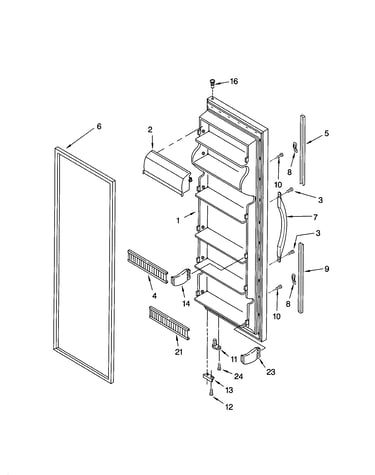 Refrigerator door