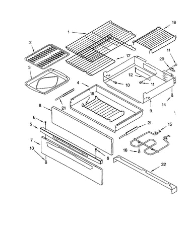 Warming drawer and broiler