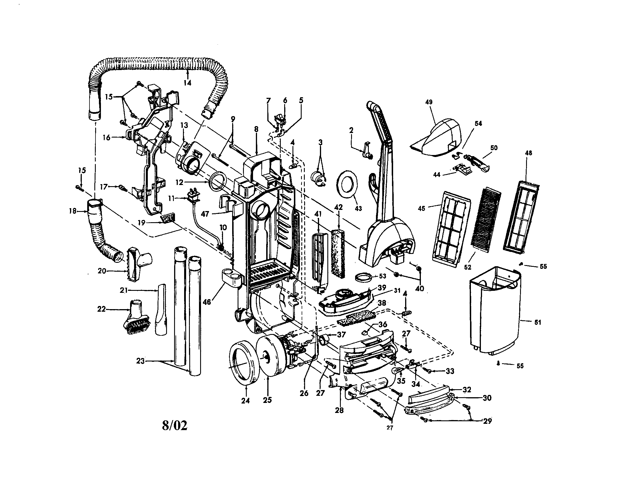 Upper housing/hose/handle