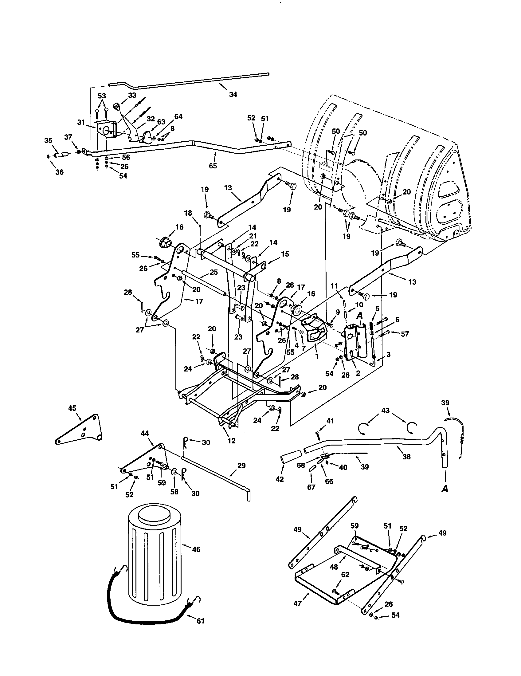 Plastic keg/mounting bracket