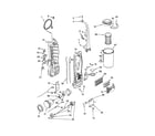 Kenmore 11633726200 dust compartment and motor diagram