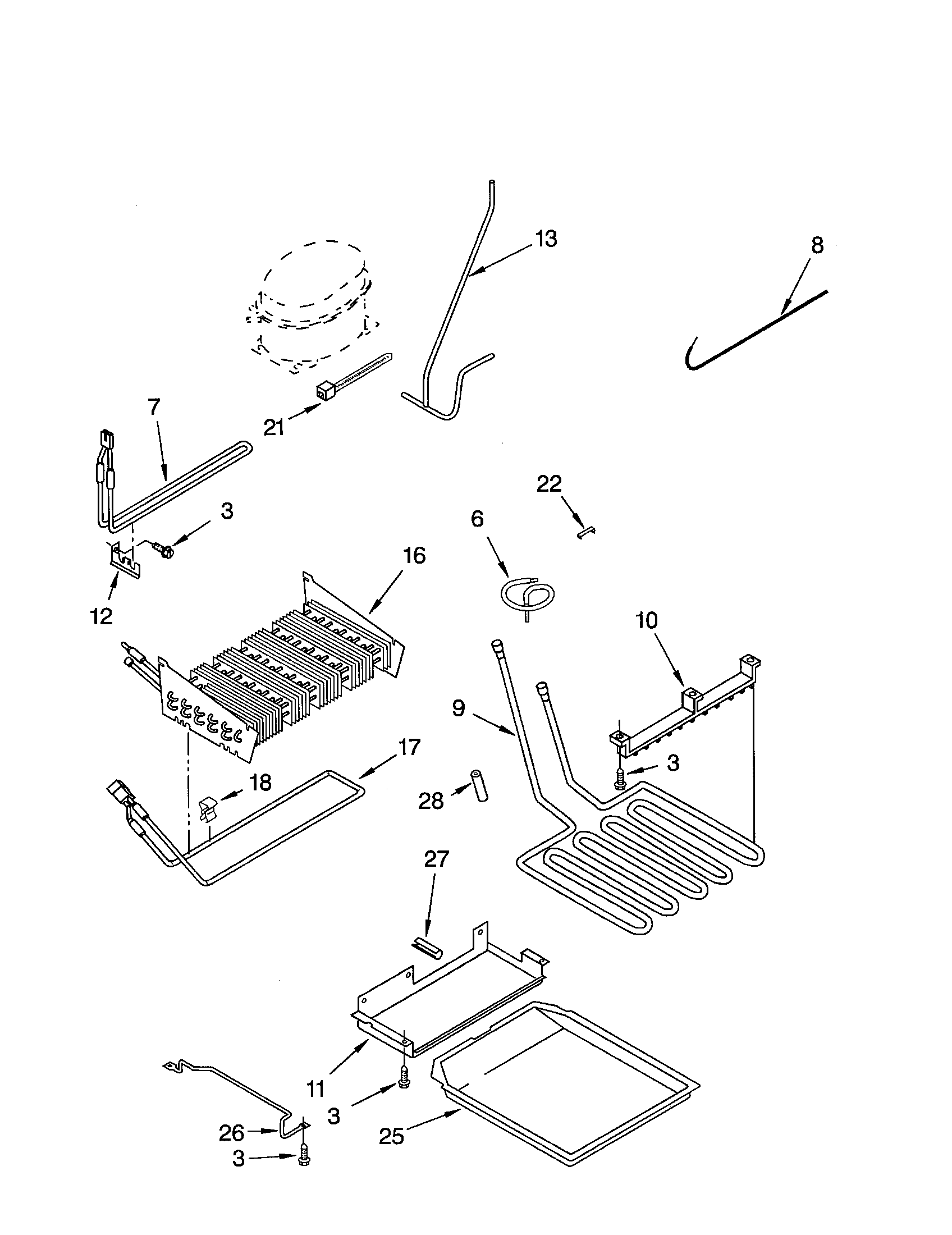 LOWER UNIT AND TUBE