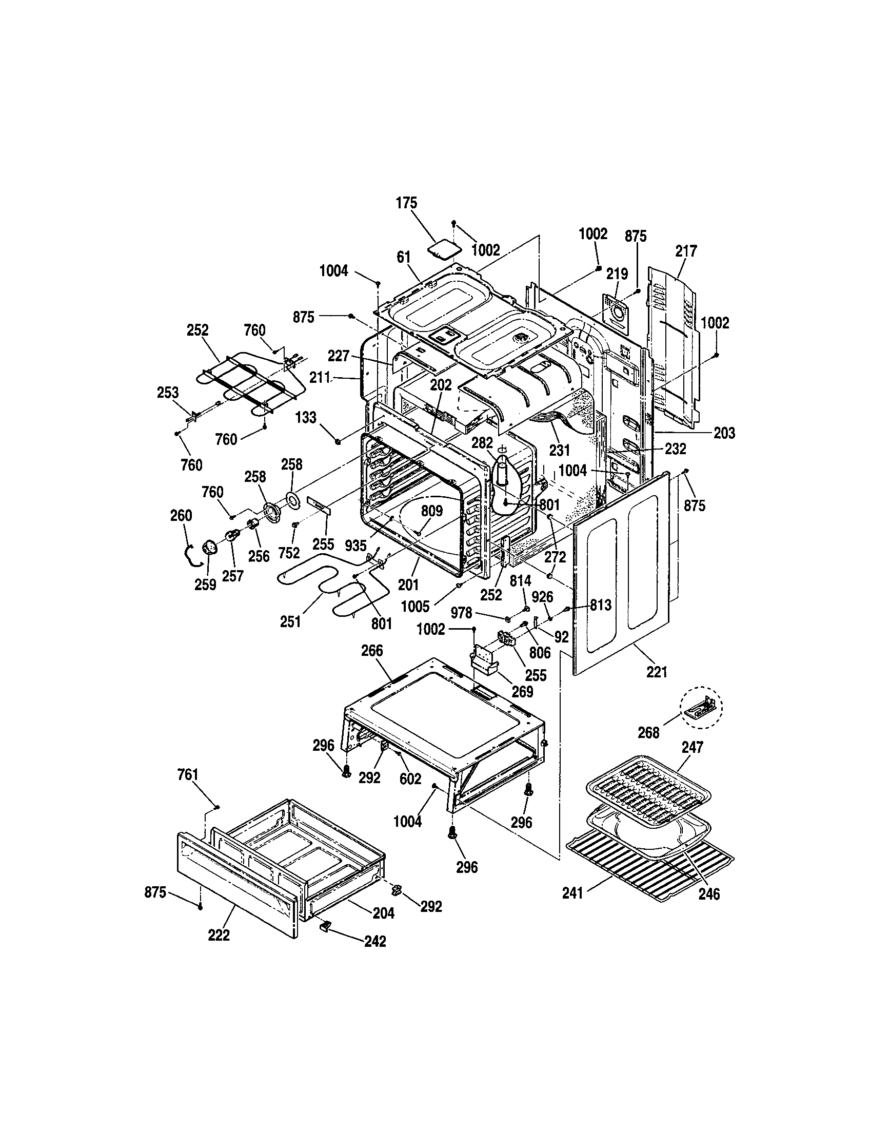 Oven body
