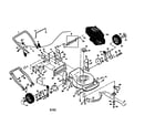 Craftsman 917378311 engine/handle/deck diagram