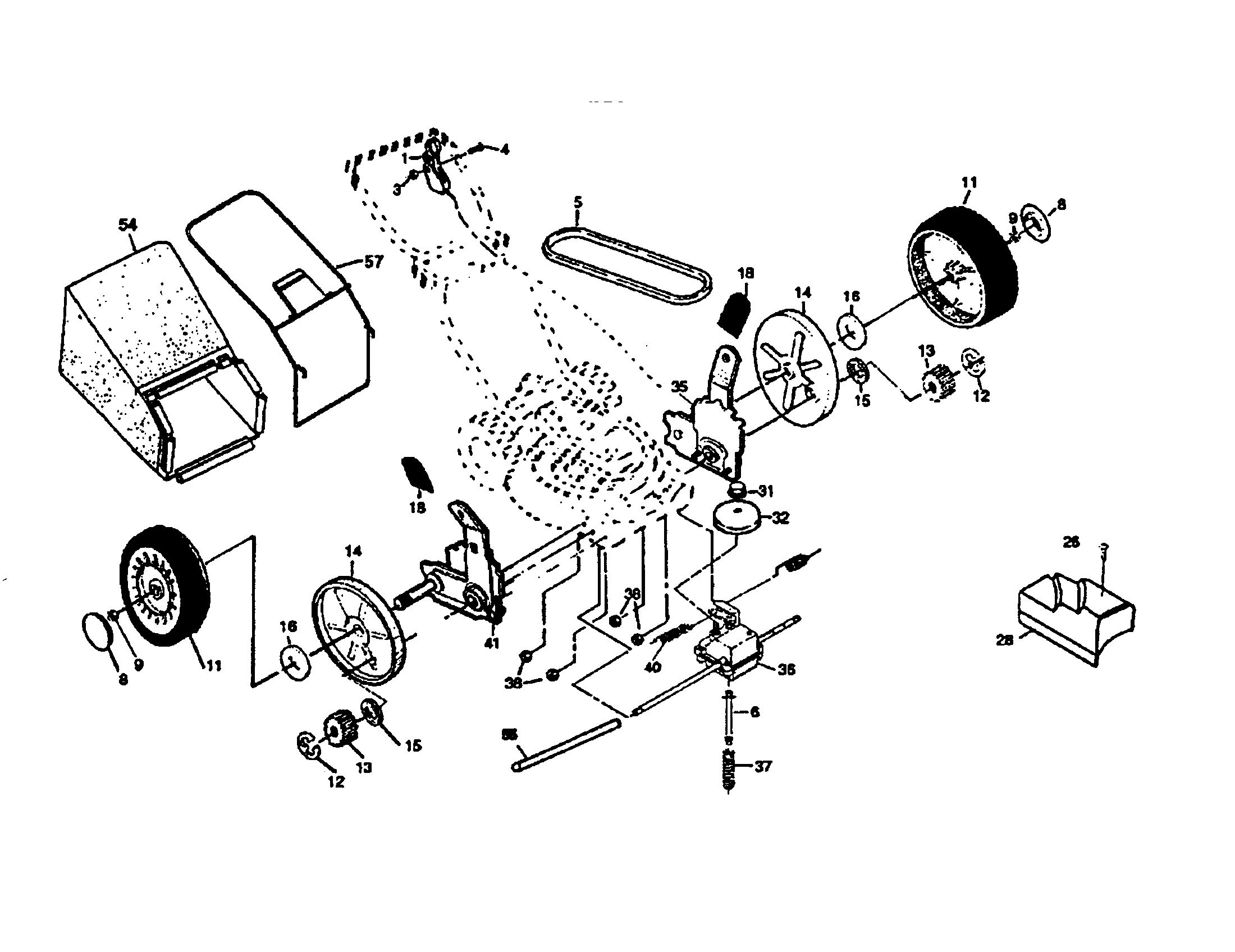 Wheels/tires/bag