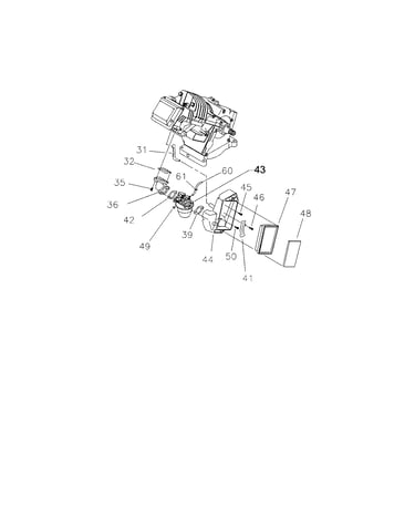 Ehc00952 carburetor/manifold/air filter