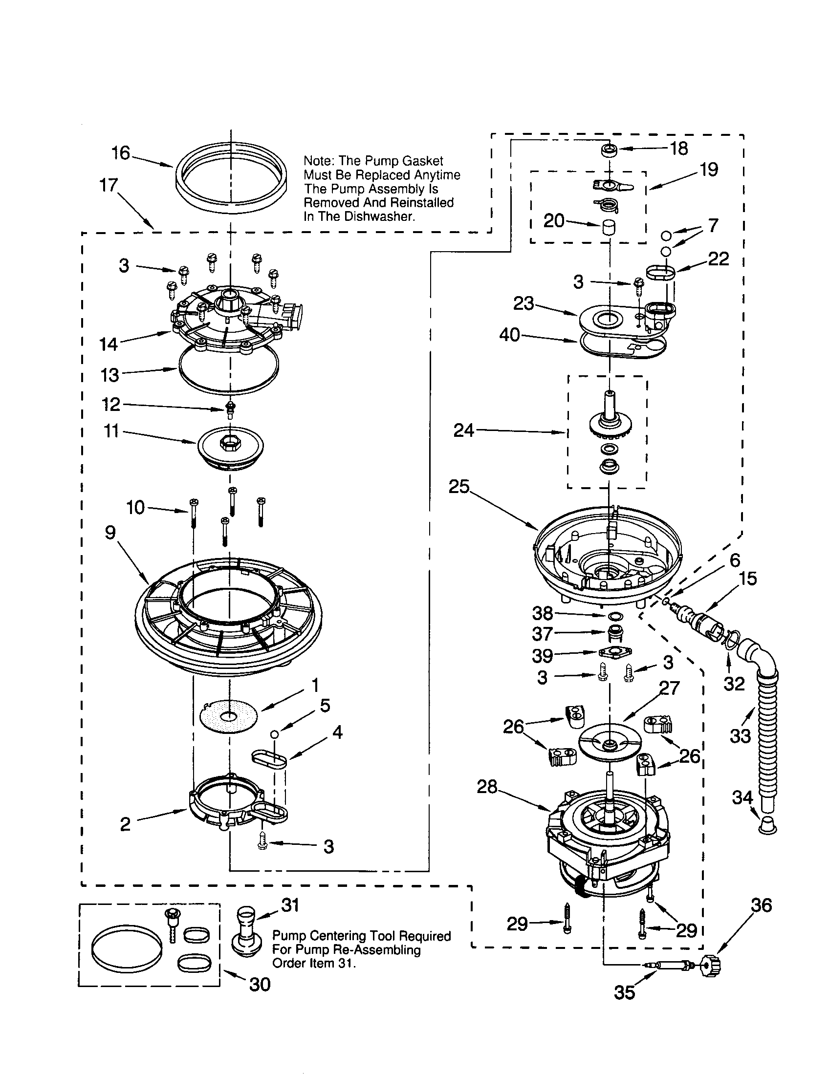 Pump and motor