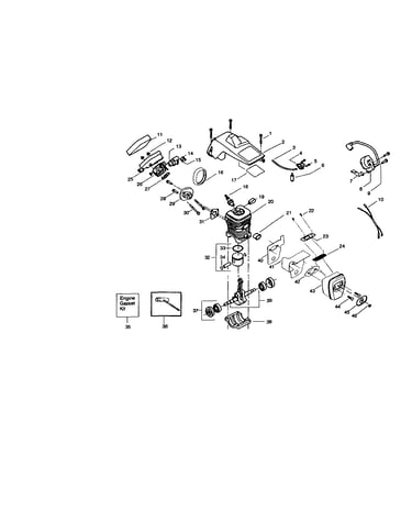 Cylinder/crankcase/crankshaft