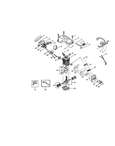Cylinder/crankcase/crankshaft