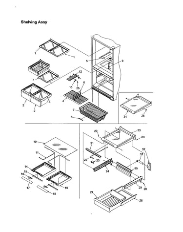 Shelving assembly