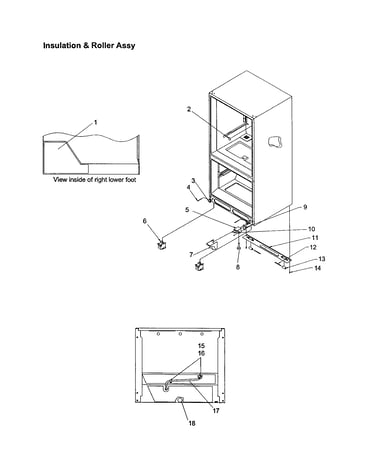 Insulation and roller assembly
