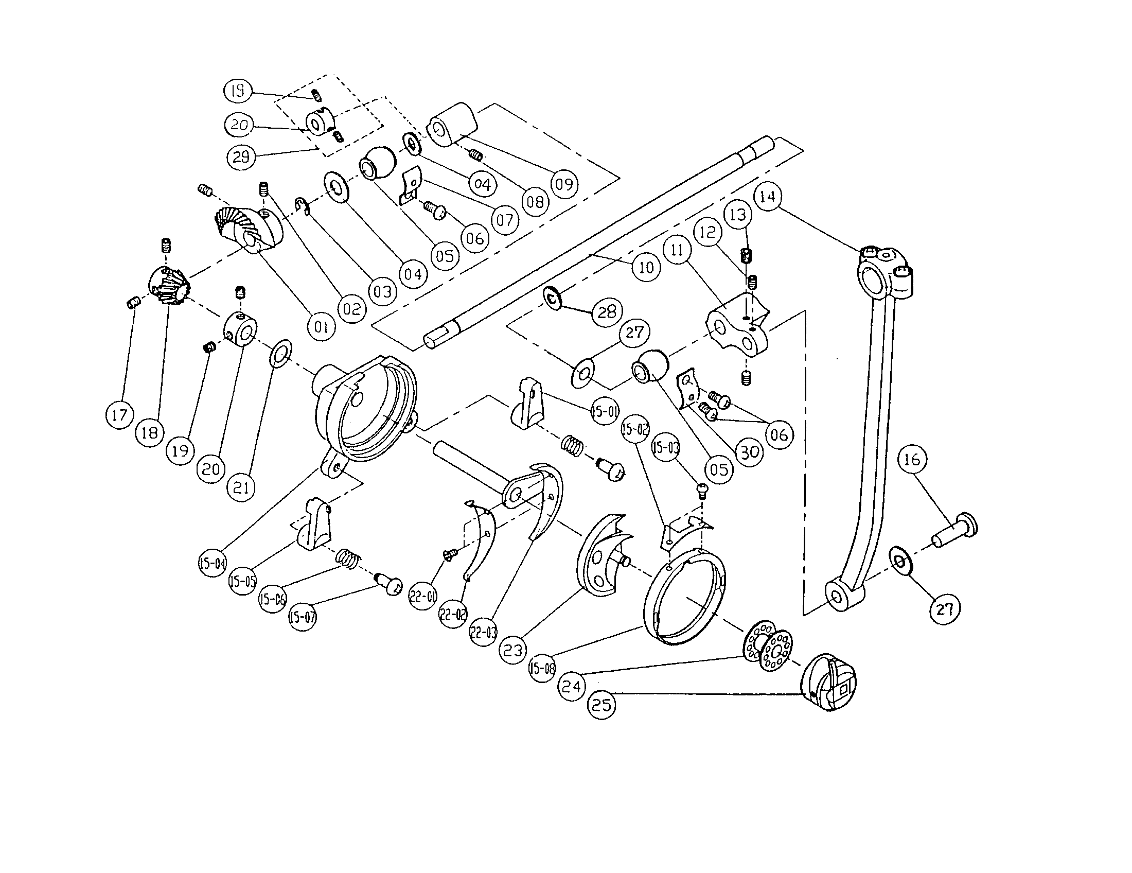 Hook drive system