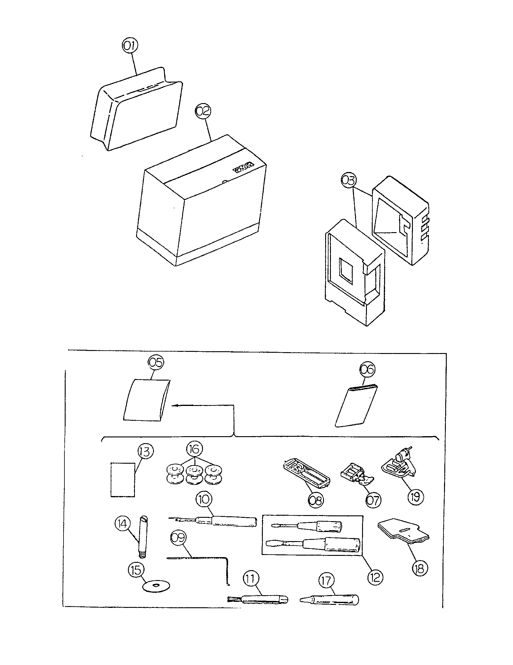 Accessory and packing