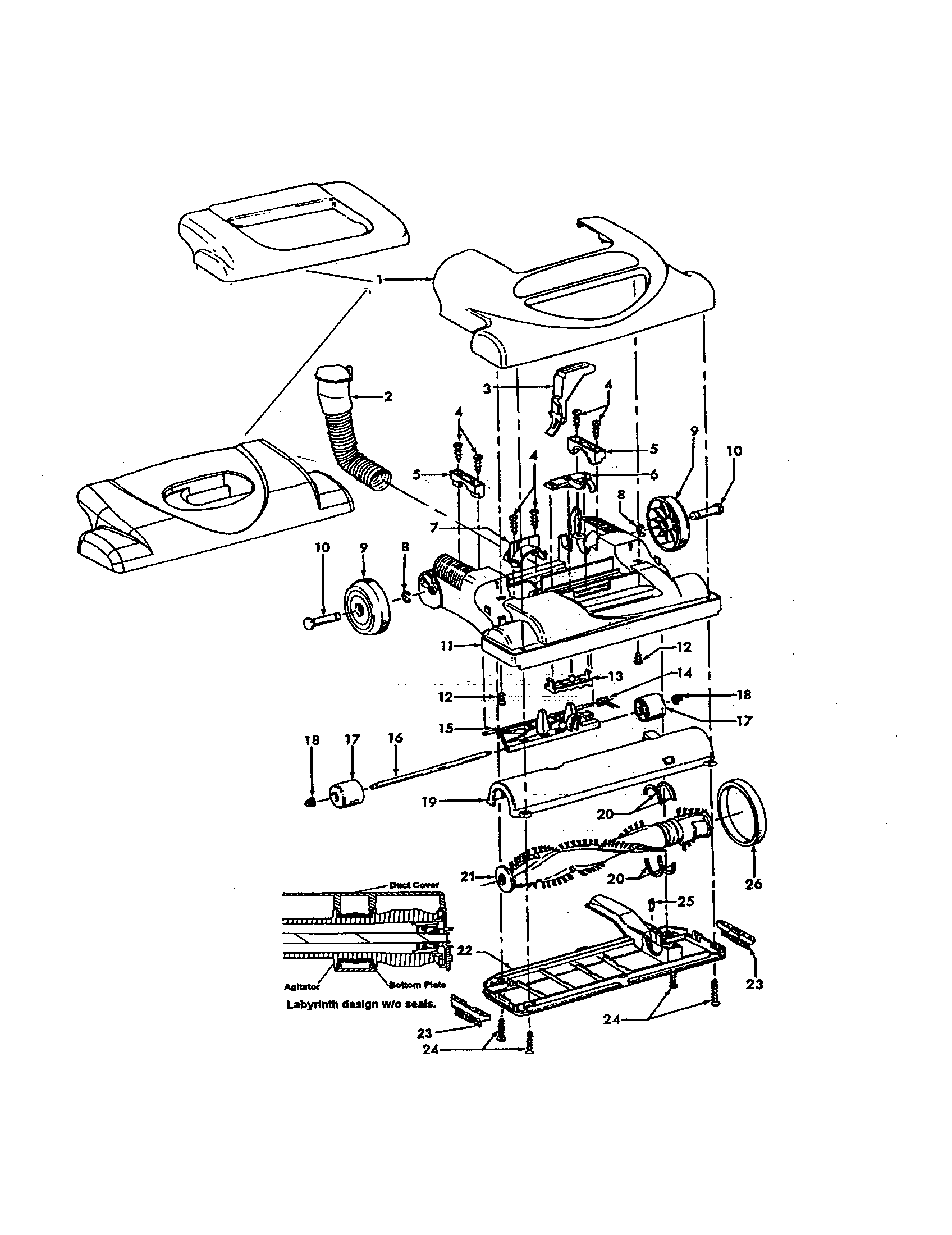 Standard hood/main body