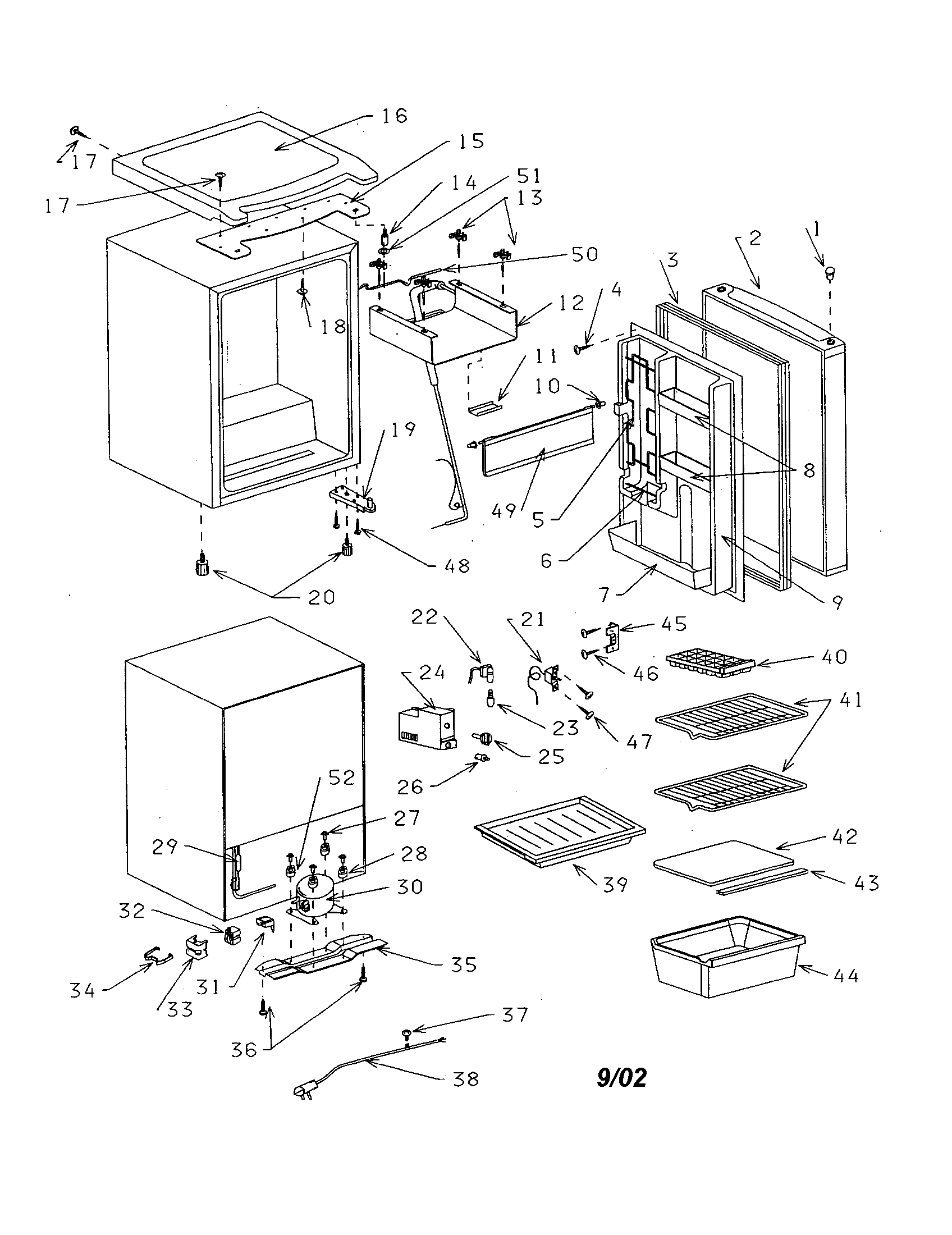 Compact refrigerator