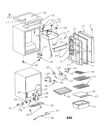 Compact refrigerator