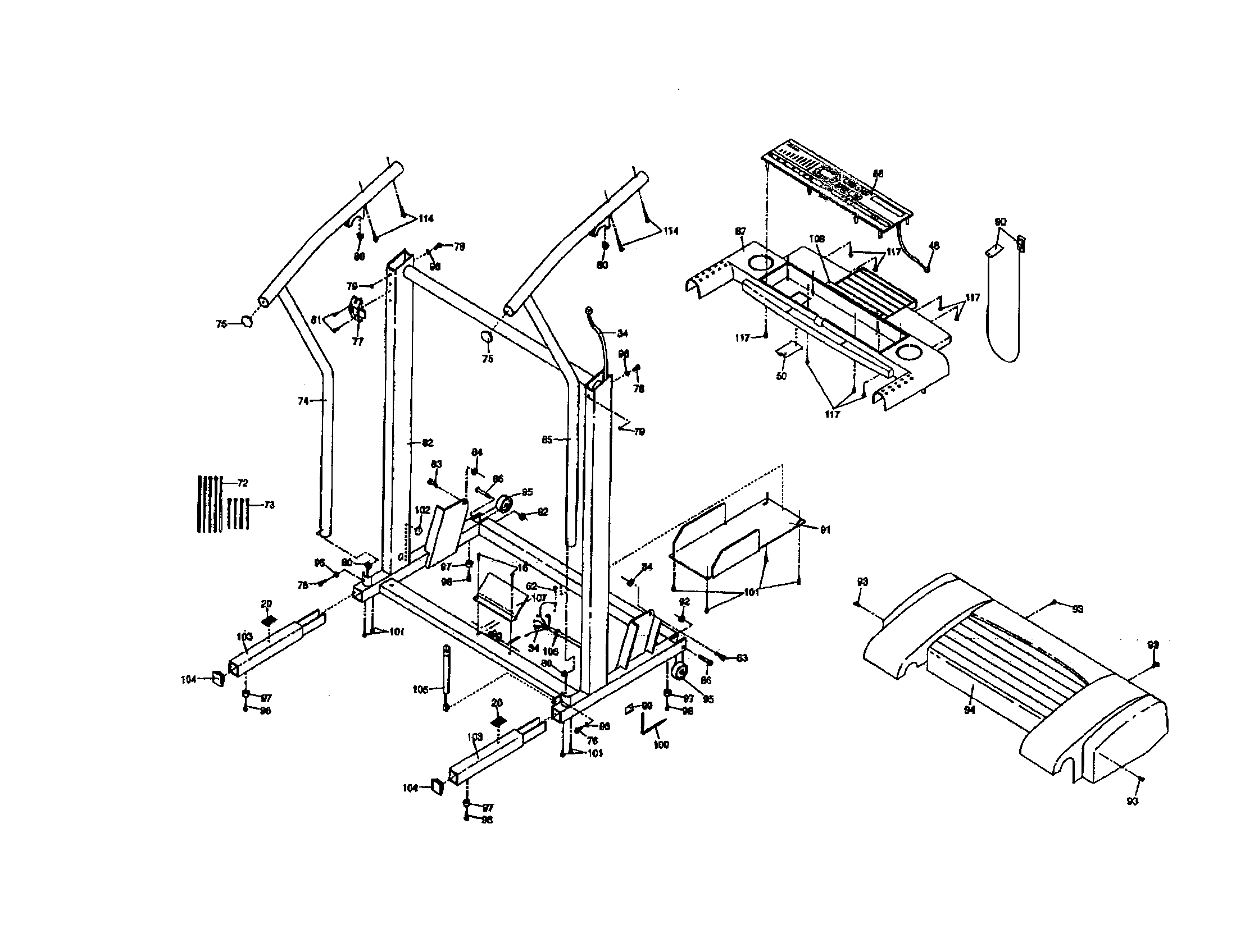 CONSOLE BASE/HANDRAIL