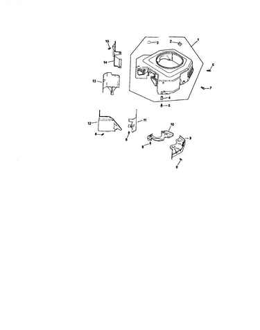 Blower housing and baffles