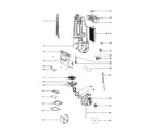 Eureka 4641AVC motor cover/motor diagram