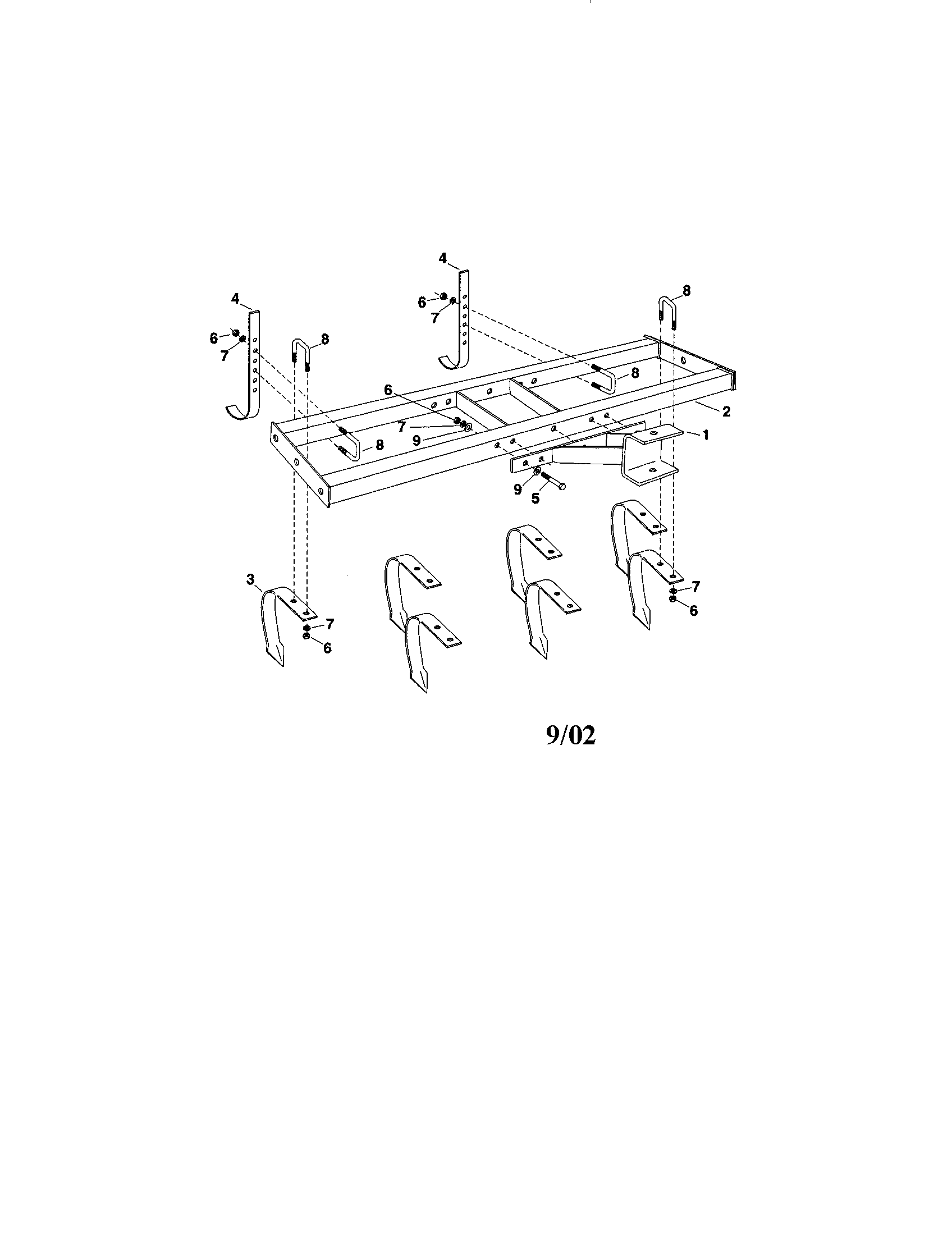 Cultivator frame