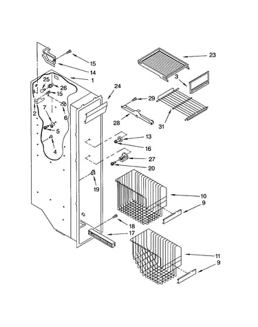 Freezer liner