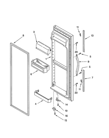 Refrigerator door