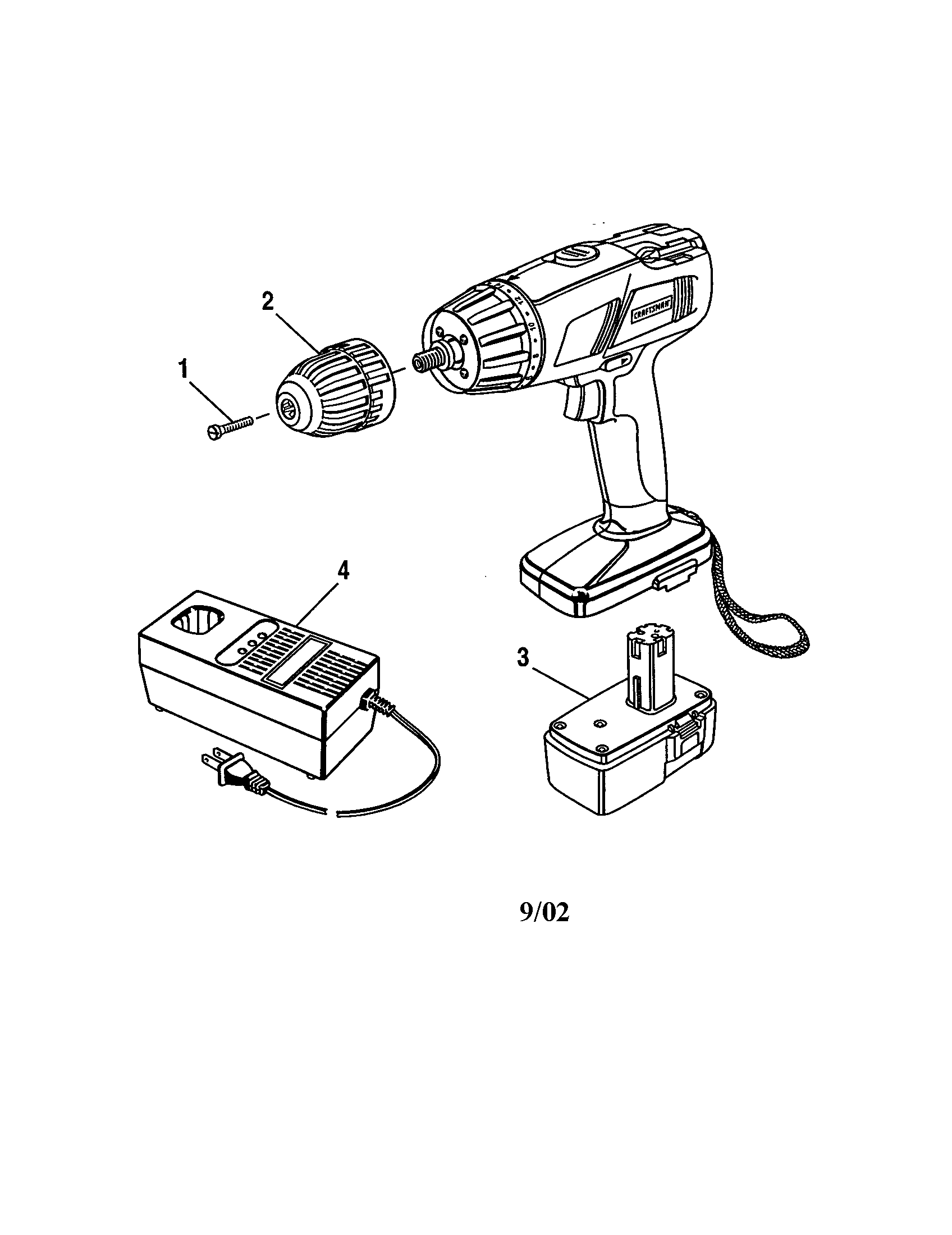 BATTERY PACK/CHARGER/CHUCK