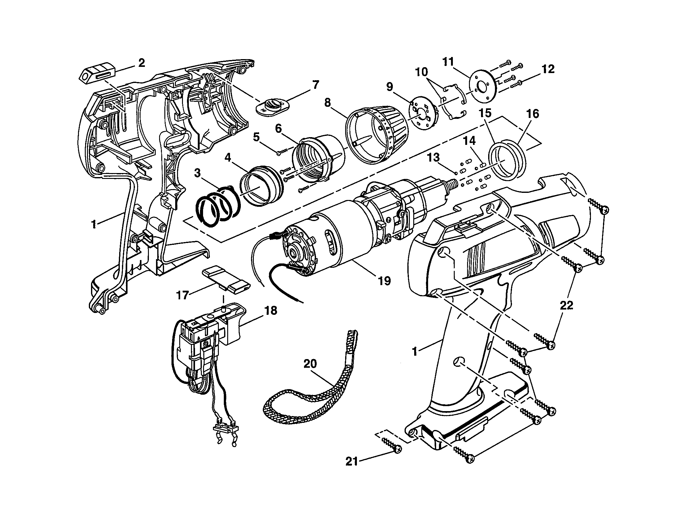 HOUSING/MOTOR