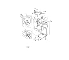 Kenmore 38518080200 face and rear cover unit diagram