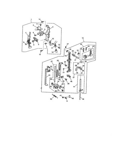 Front bracket unit/needle bar unit
