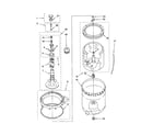 Kenmore 11022882102 agitator, basket and tub diagram