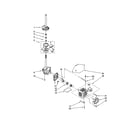 Kenmore 11022922102 brake/clutch/gearcase/motor/pump diagram