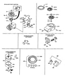 Control bracket/rewind-starter