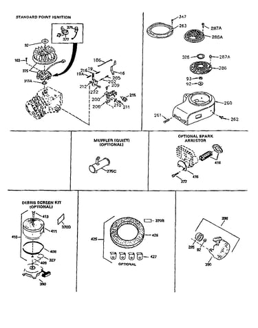 Control bracket/rewind-starter