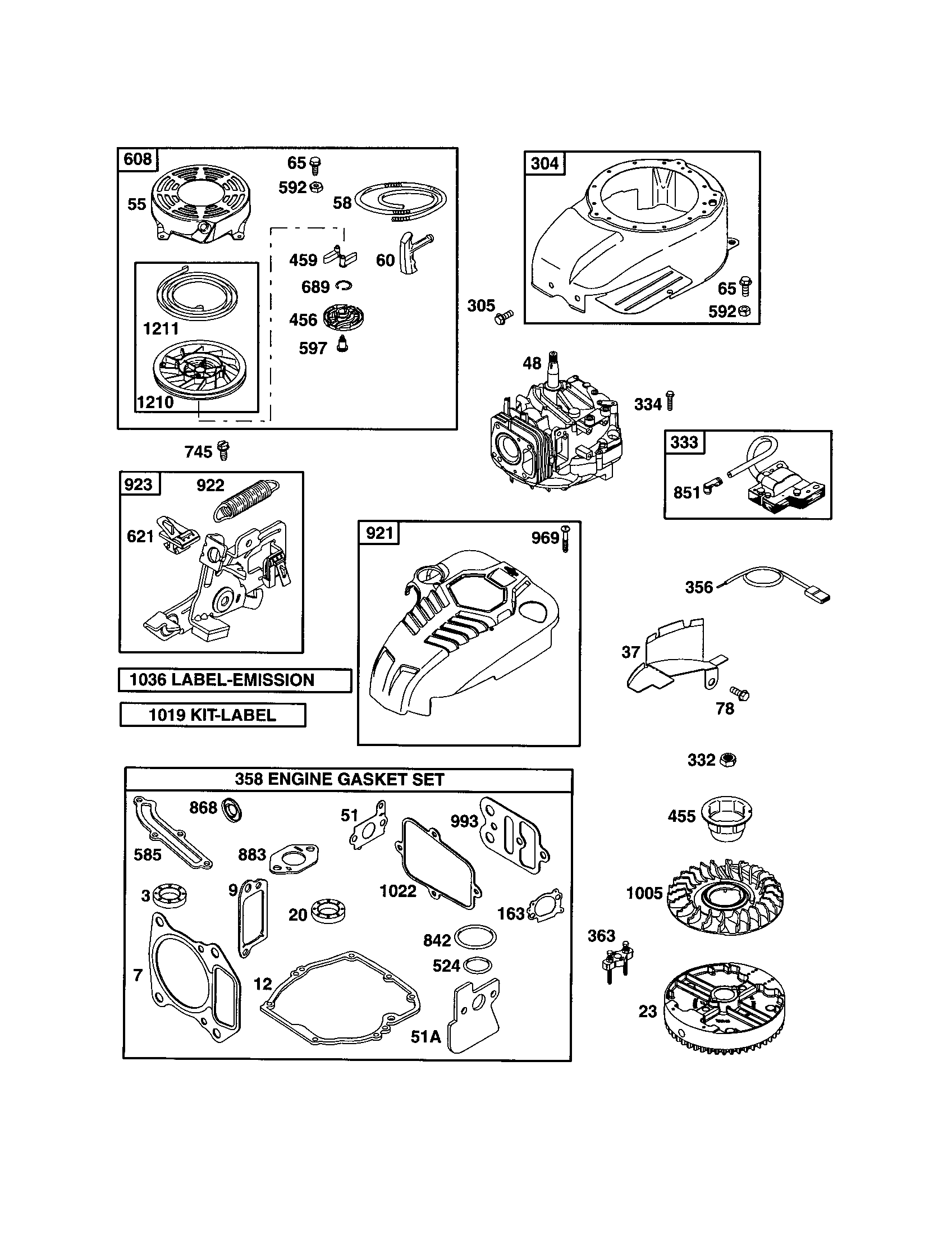 STARTER REWIND/SHORT BLOCK