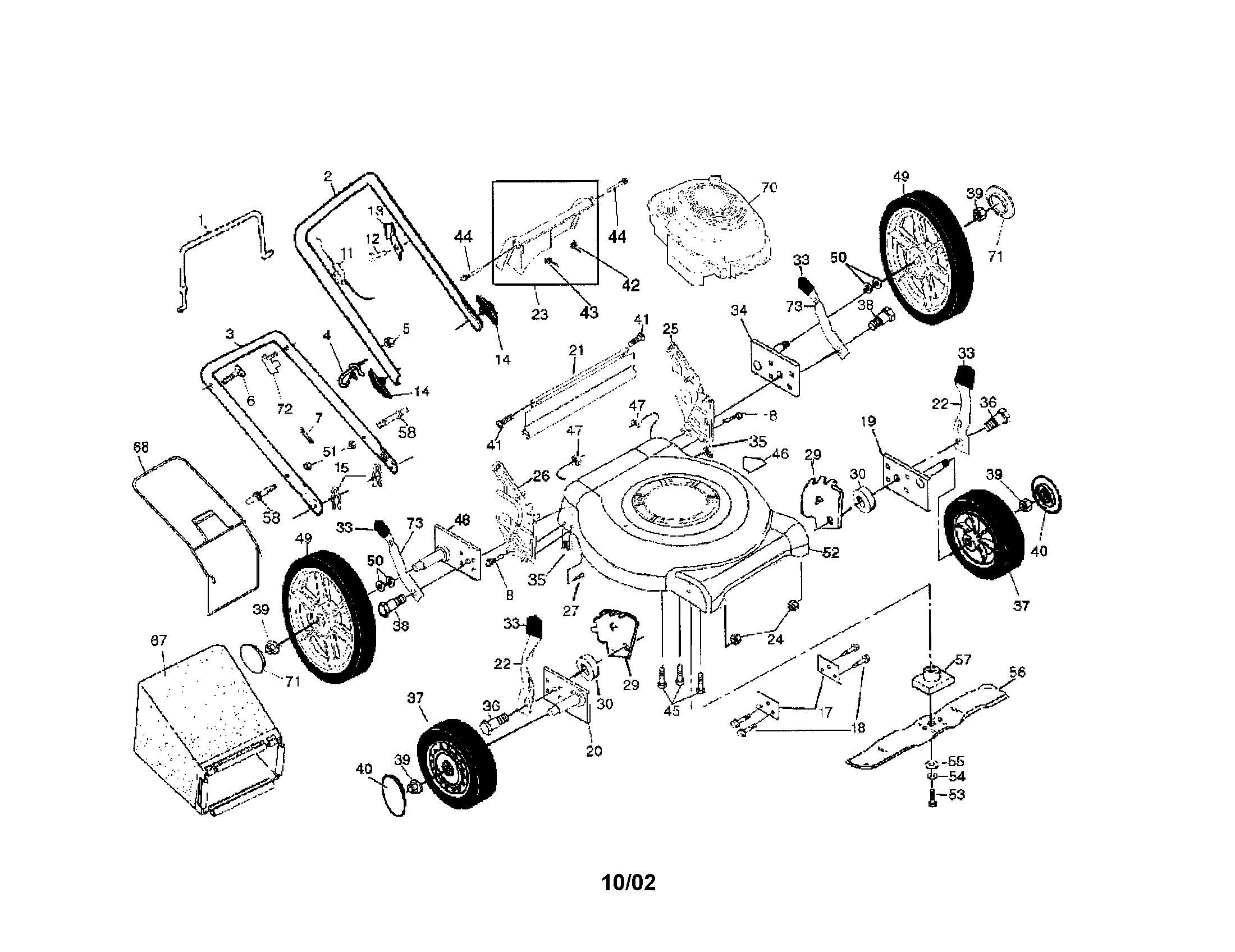 Rotary lawn mower